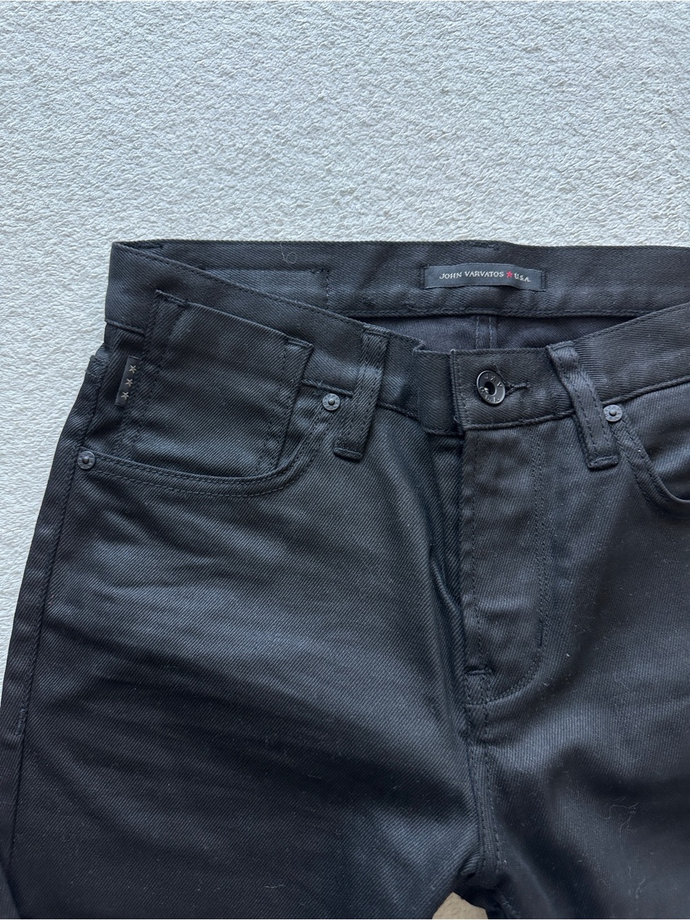 John Varvatos Bowery Slim Straight Jeans 28x32 Black NWOT - Picture 11 of 13